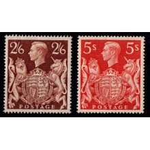 1939 - England - AFA 206-07 - Frimærke - Kong George - Postfrisk.